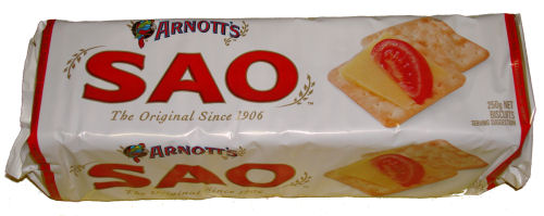 Arnotts Sao Biscuits 250g pkt