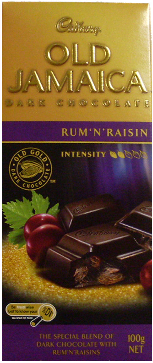 Cadbury Old Jamaica Chocolate Rum and Raisin 100g