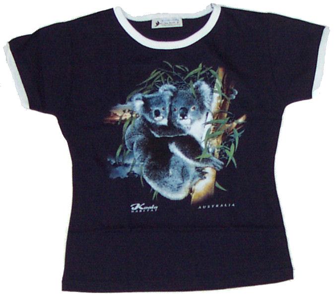 T-Shirt Crop Top Koala (Navy)