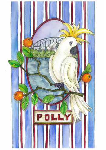 Australian Art - Polly the Cockatoo