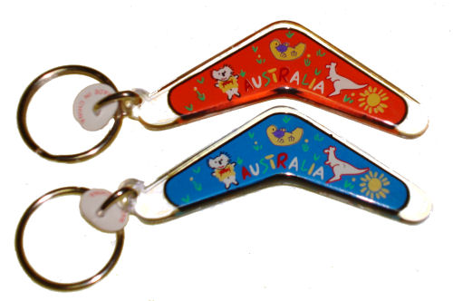 Key Ring - Boomerang and Australian Animals