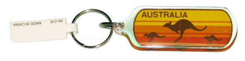 Key Ring - Kangaroos at Sunset