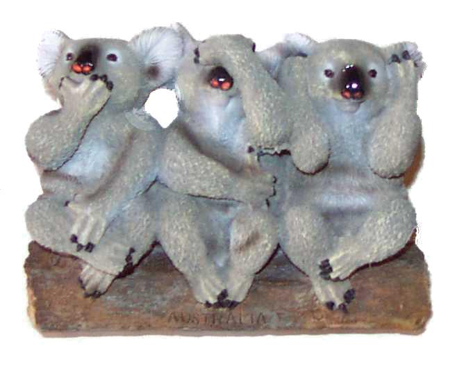 Koala Figurine - 3 Wise Koalas