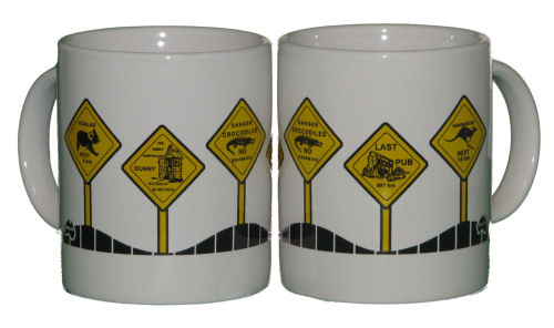 Australian Mugs - Roadsign Animals