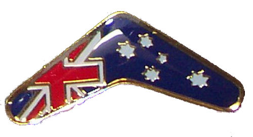 Pin - Australian Boomerang Flag