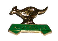 Pin - Kangaroo with Green Bar