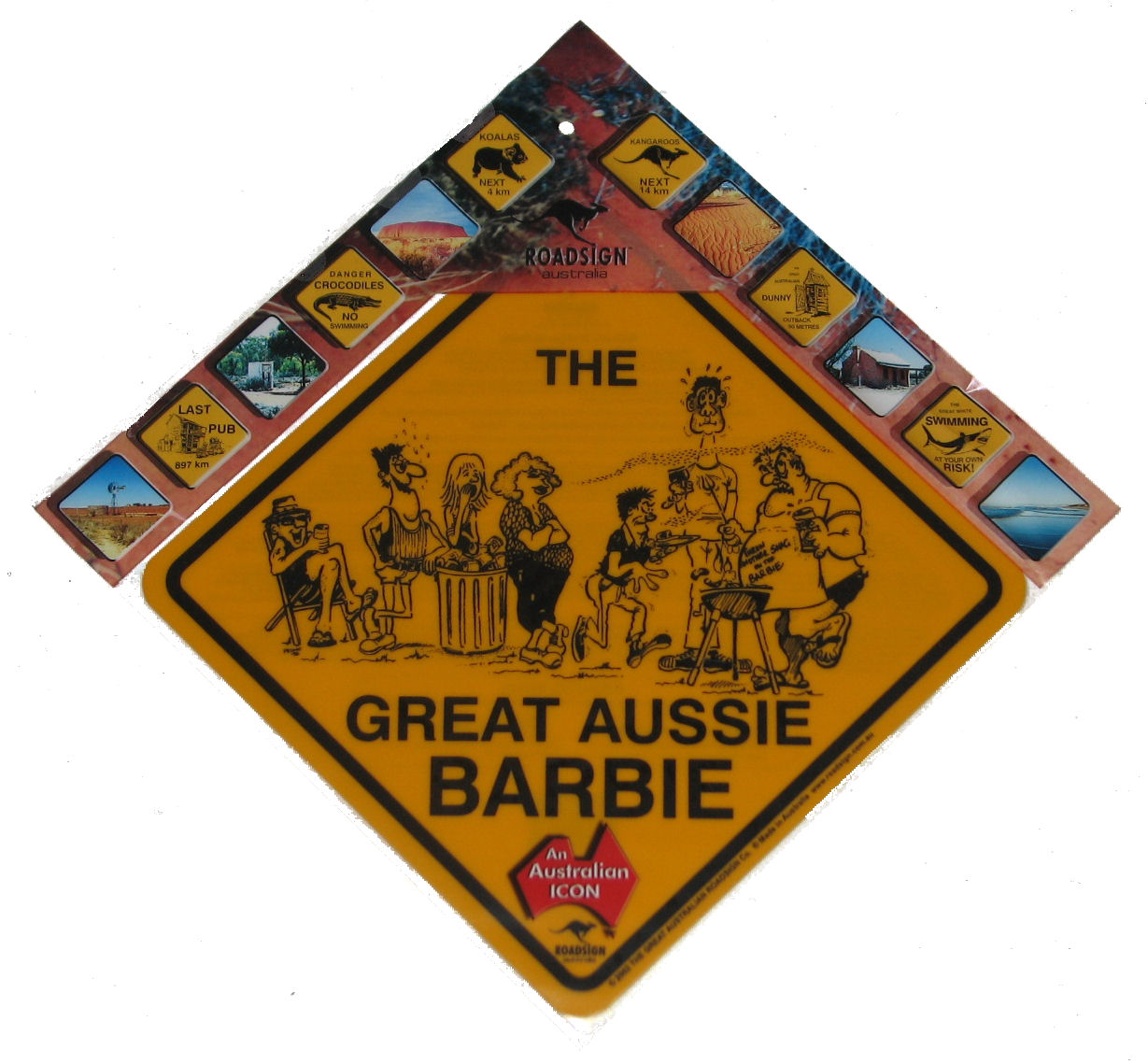 Small Road Sign - Great Aussie BBQ