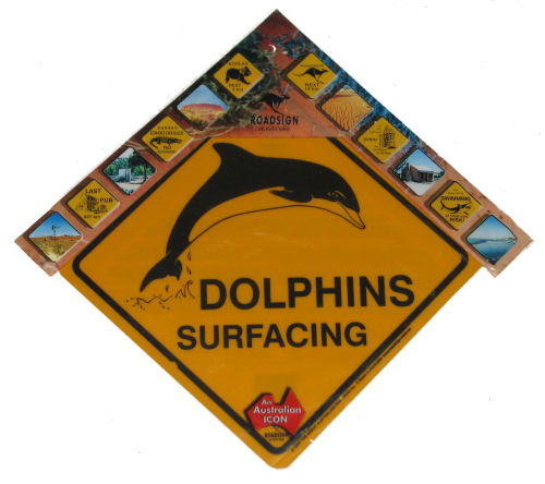 Small Road Sign - Dolphin