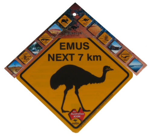 Small Road Sign - Emu