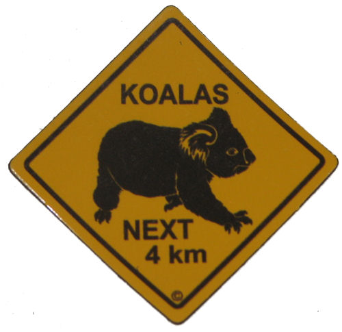 Koala Roadsign Magnet