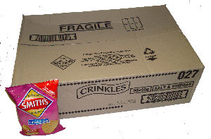 Box: Smiths Salt and Vinegar Crisps (36x45g pkts)