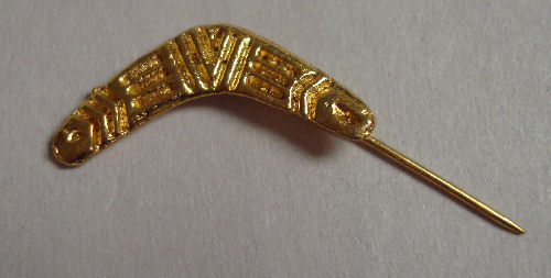 Pin - Gold Boomerang Pin