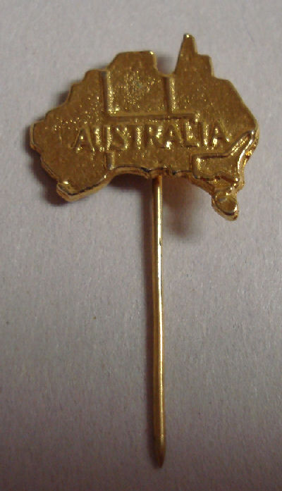 Pin - Gold Australia Map